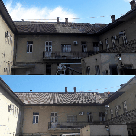 Renovare acoperiș sediu poliție Cluj-Napoca