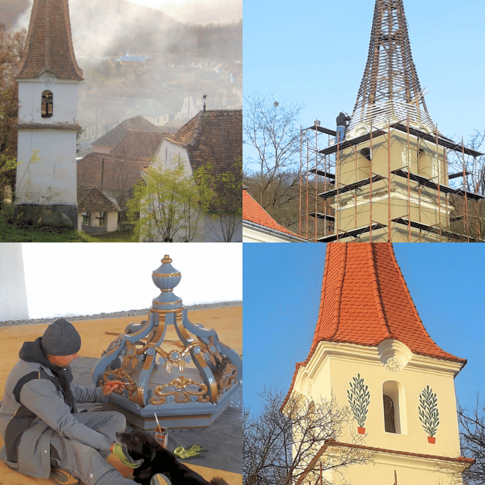 Renovare turn biserică reformată Mureni